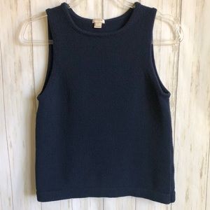 J.CREW FACTORY Cotton Sweater Popover Tank Top